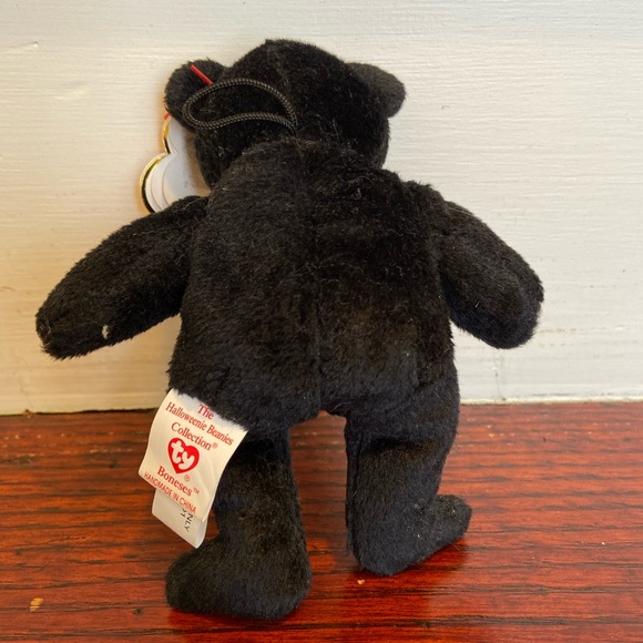 RARE ty skeleton bear boneses beanie baby vintage plush - Picture 3 of 5